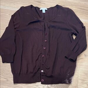 Dress Barn Chocolate Cardigan